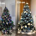 comparatie inaltimi brazi artificiali 150 cm, 180 cm, 220 cm, 250 cm
