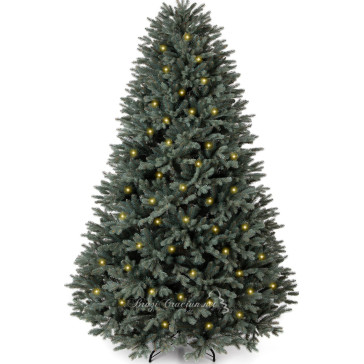 Brad Artificial Azula cu Leduri 3D+2D 220 cm