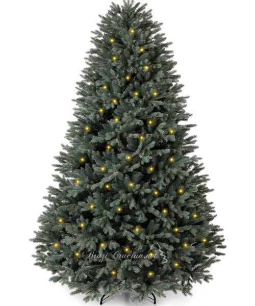 Brad Artificial Azula cu Leduri 3D+2D 220 cm