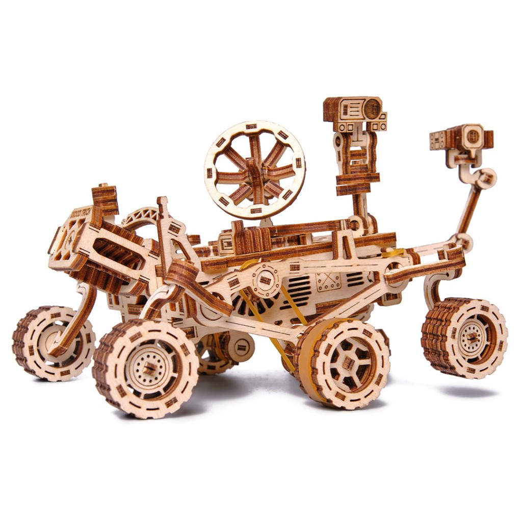 Puzzle 3D mecanic din lemn Mars rover brazicraciun.net