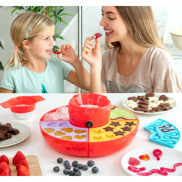 Aparat pentru preparare fondue, ciocolata si jeleu