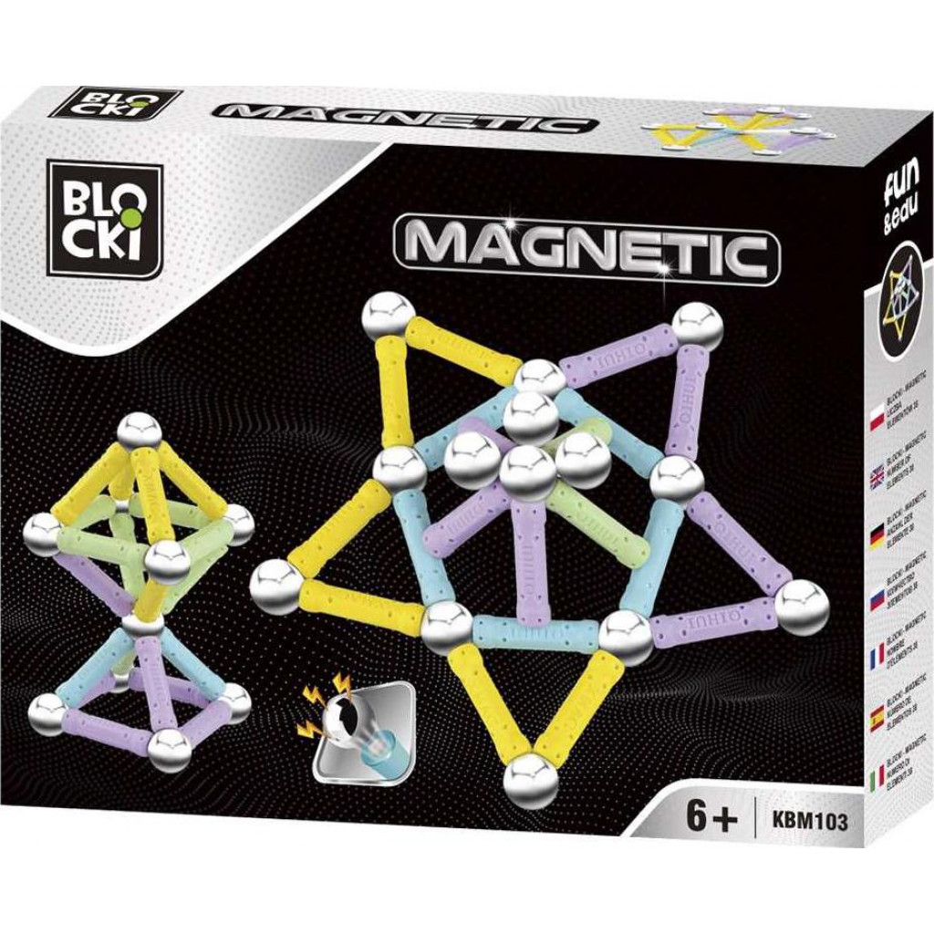 Blocki, joc magnetic, 38 piese Blocki
