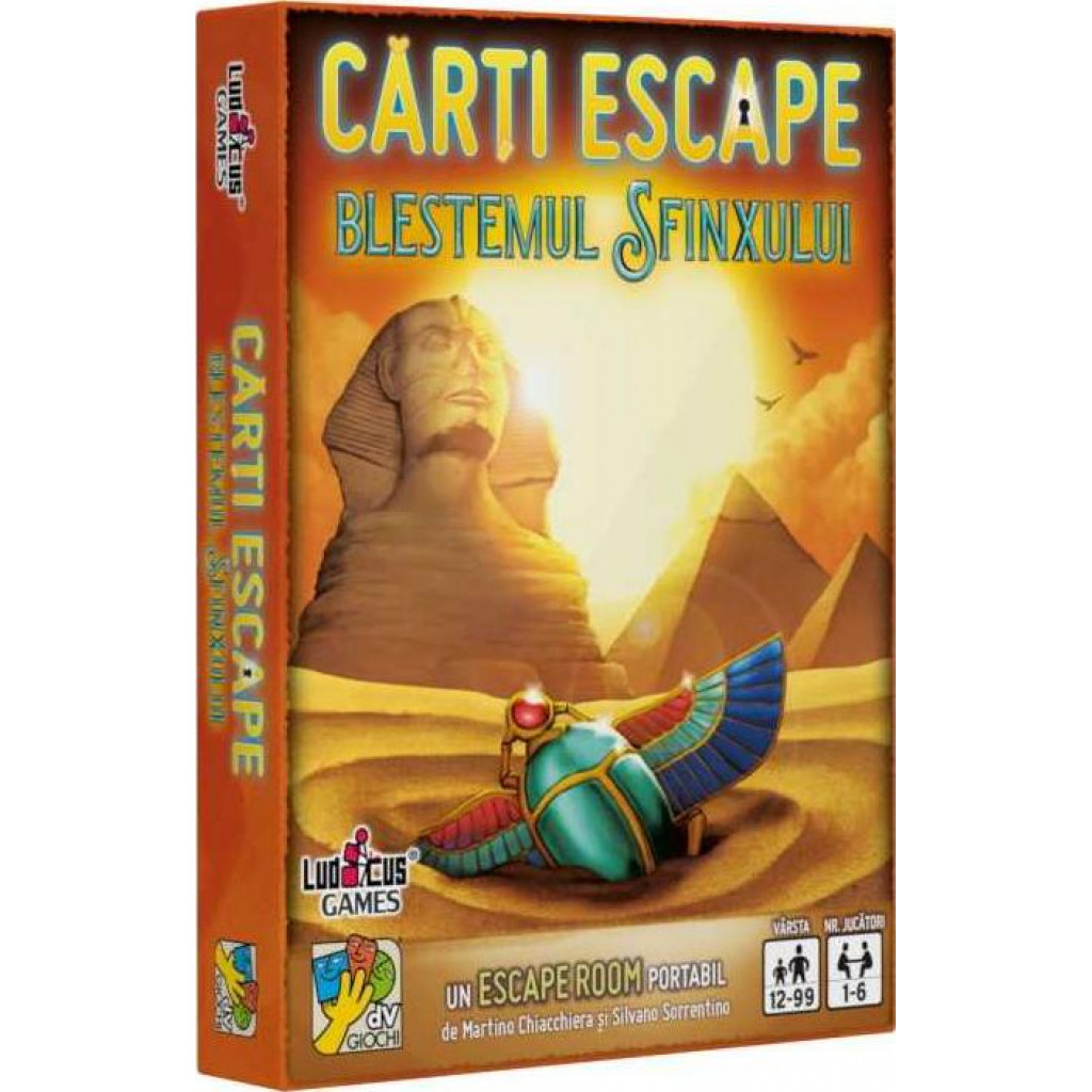 Carti Escape – Blestemul Sfinxului, ISBN: 978-606-94982-5-5 brazicraciun.net