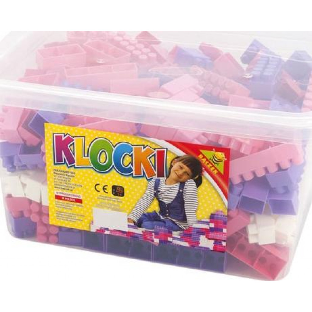 Cuburi constructii 300 piese/cutie, 28 mm, pentru fetite – Tupiko 300