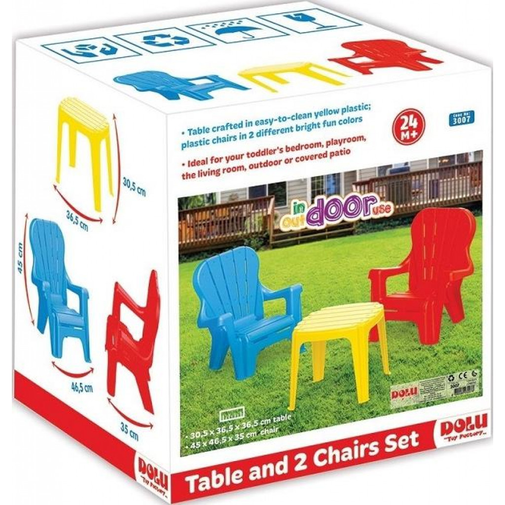 Masuta cu 2 scaunele, color – Dolu