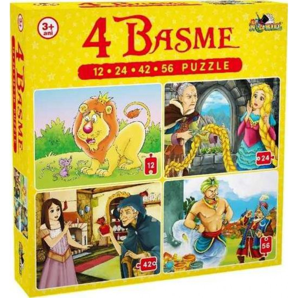 Puzzle 4 Basme Mari 12, 24, 42, 56